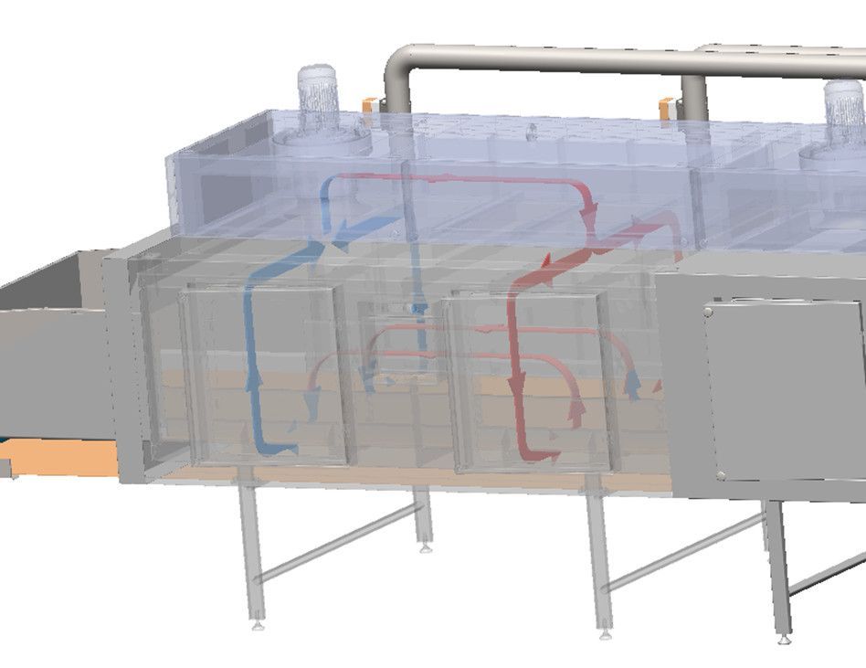 Mini transportbåndstørrer